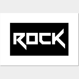 rock logo Posters and Art